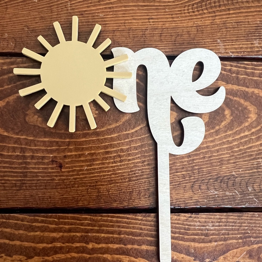First Birthday Decorations Bundle- Sunshine- First Lap Around the Sun